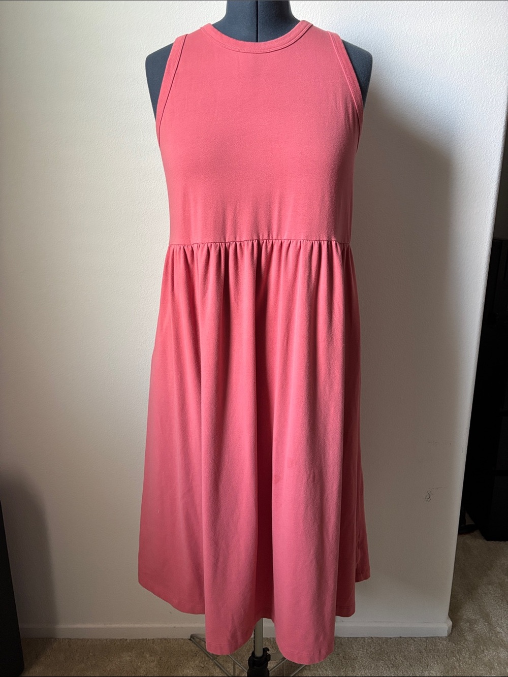 a new day Coral Sleeveless Midi Dress